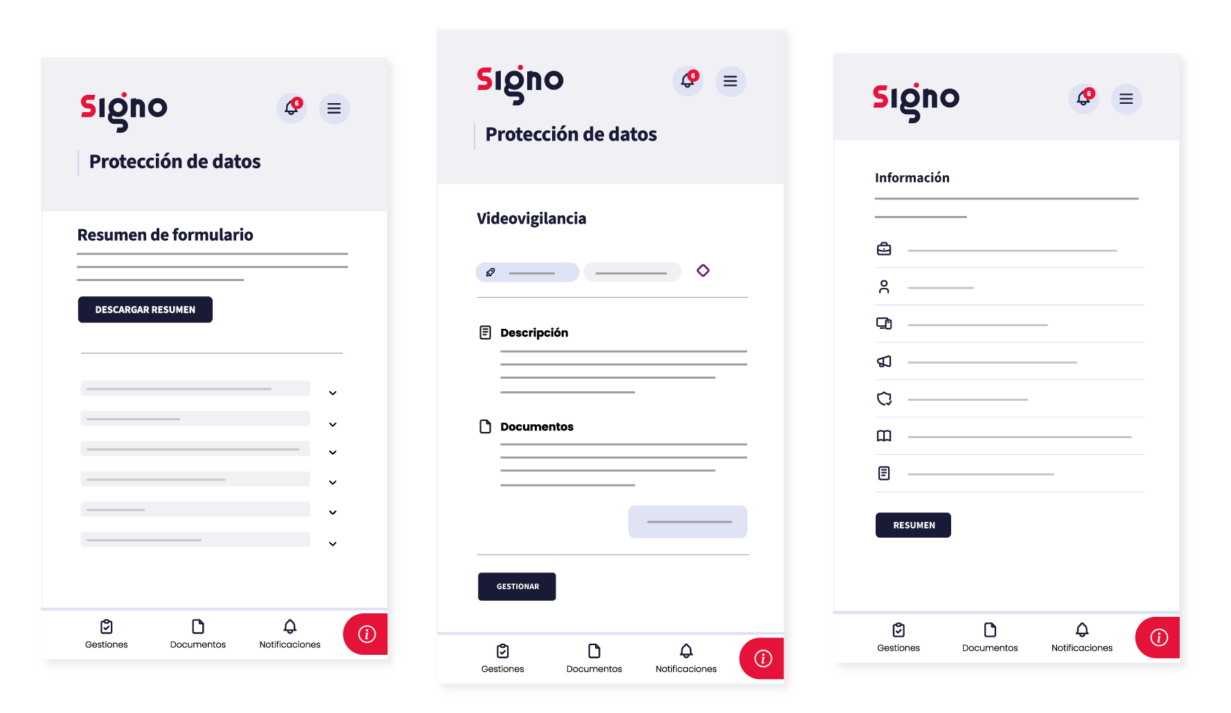 Signo proteccion de datos imagen negocio adaptado